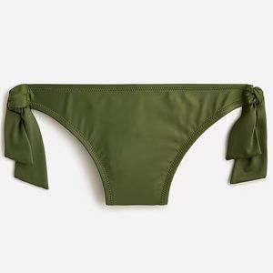 NWT J.Crew Bow-tie hipster full-coverage bikini bottom in Safari